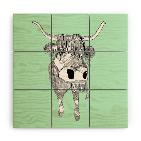 Casey Rogers Shaggy Head Wood Wall Mural