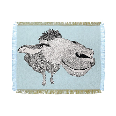 Casey Rogers Sheep Throw Blanket