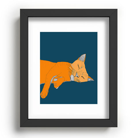 Casey Rogers Sleepy Cat Recessed Framing Rectangle