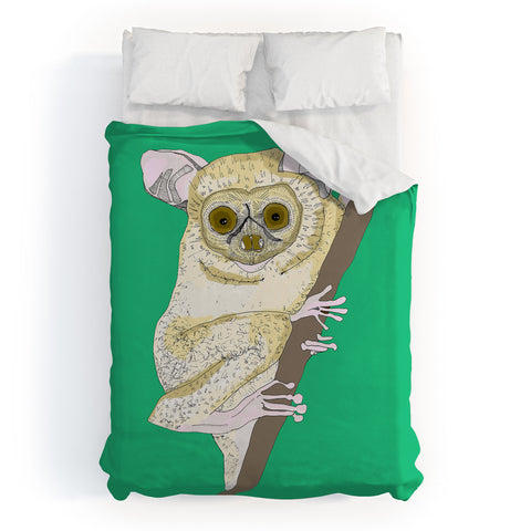 Casey Rogers Slow Loris Duvet Cover