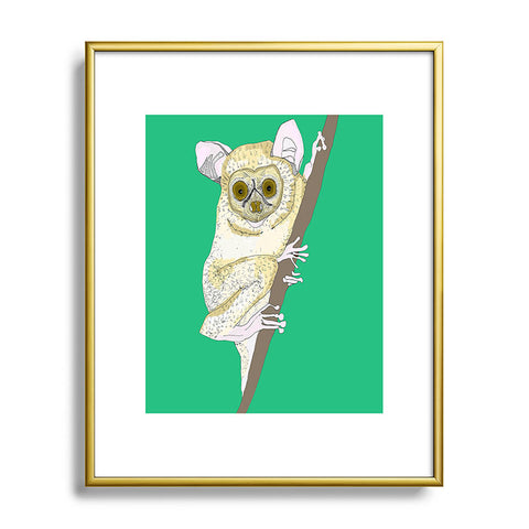Casey Rogers Slow Loris Metal Framed Art Print