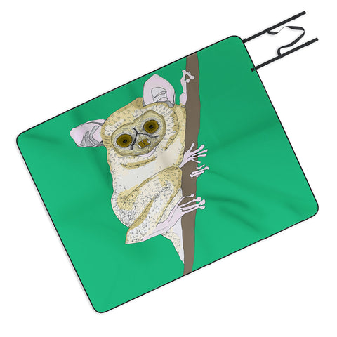 Casey Rogers Slow Loris Picnic Blanket