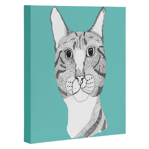 Casey Rogers Tabby Cat Art Canvas