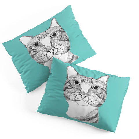 Casey Rogers Tabby Cat Pillow Shams