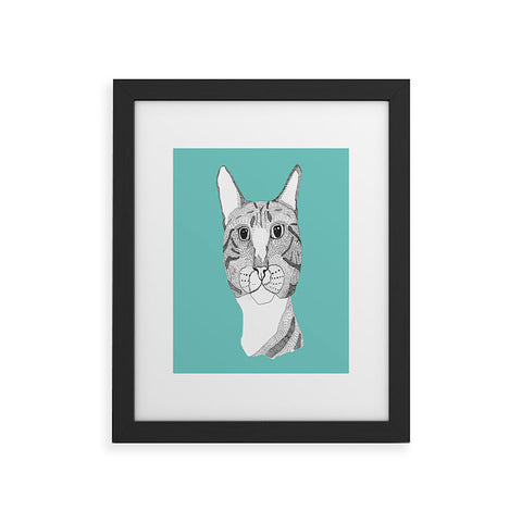 Casey Rogers Tabby Cat Framed Art Print