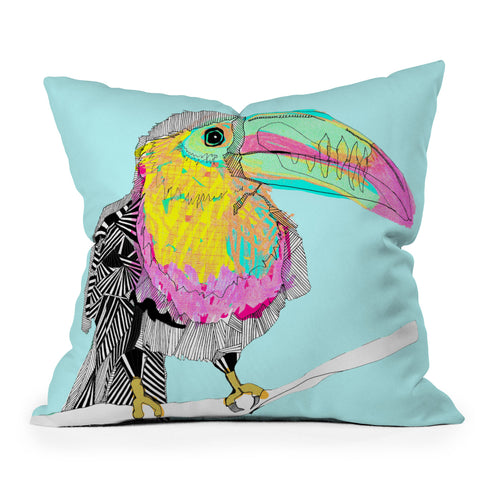 Casey Rogers Toucan Throw Pillow