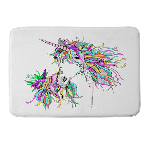 Casey Rogers Unicorn Memory Foam Bath Mat