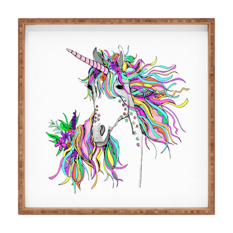 Casey Rogers Unicorn Square Tray