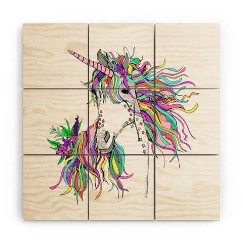 Casey Rogers Unicorn Wood Wall Mural