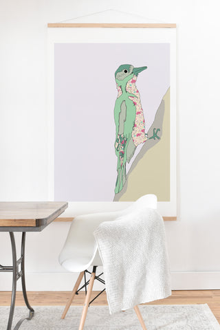 Casey Rogers woodpecker Art Print And Hanger
