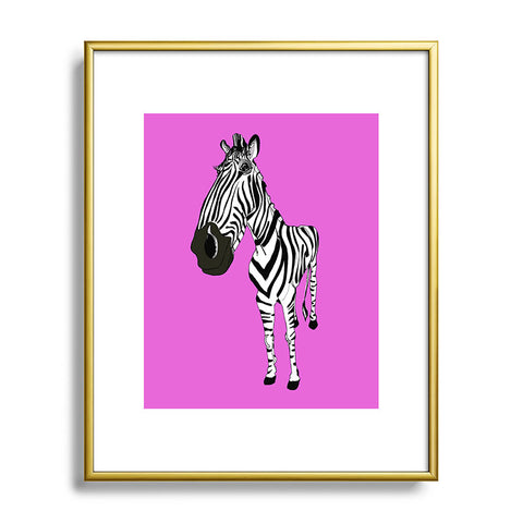 Casey Rogers Zebra Metal Framed Art Print