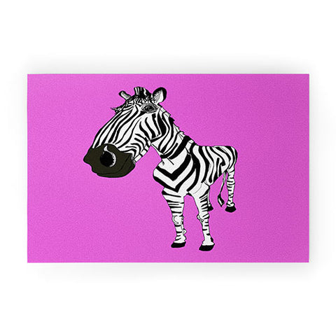 Casey Rogers Zebra Welcome Mat
