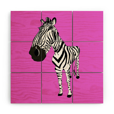 Casey Rogers Zebra Wood Wall Mural