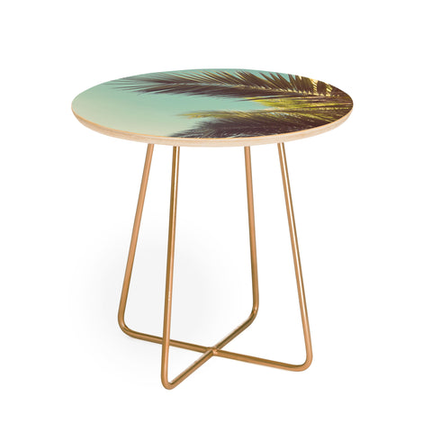 Cassia Beck Autumn Palms Round Side Table