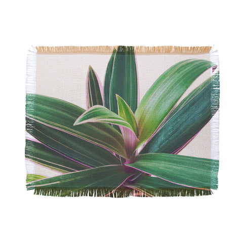 Cassia Beck Oyster Plant Throw Blanket