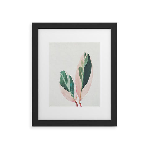 Cassia Beck Pink Leaves I Framed Art Print