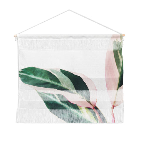 Cassia Beck Pink Leaves II Wall Hanging Landscape