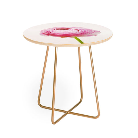 Cassia Beck Ranunculus Flower Round Side Table