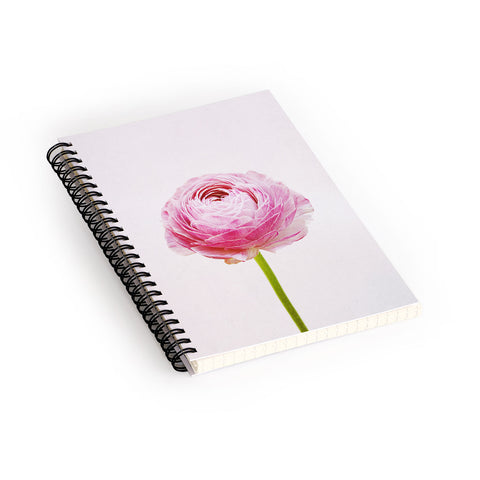 Cassia Beck Ranunculus Flower Spiral Notebook