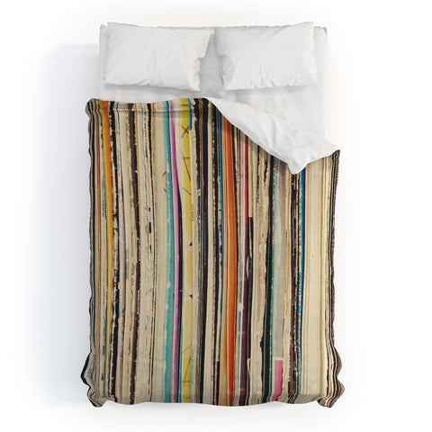 Cassia Beck Record Collection Duvet Cover