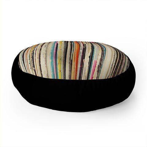 Cassia Beck Record Collection Floor Pillow Round