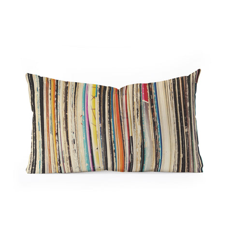 Cassia Beck Record Collection Oblong Throw Pillow