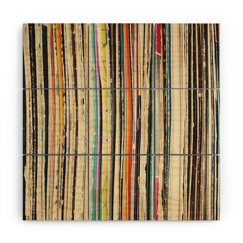 Cassia Beck Record Collection Wood Wall Mural