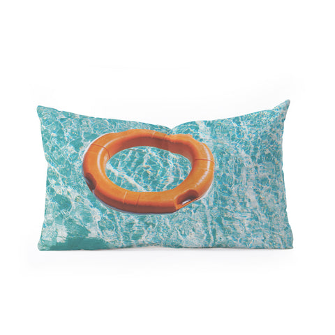 Cassia Beck Swimming Pool III Oblong Throw Pillow