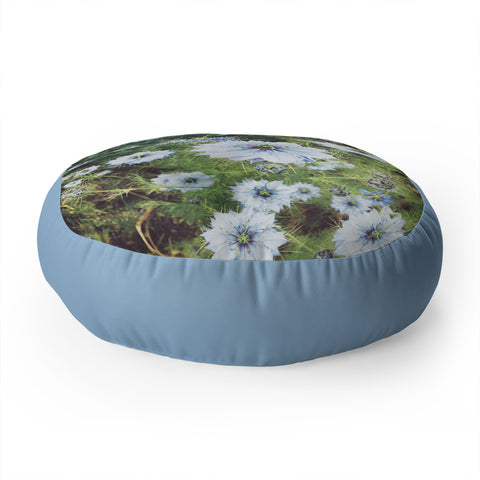 Cassia Beck The Blue Garden Floor Pillow Round