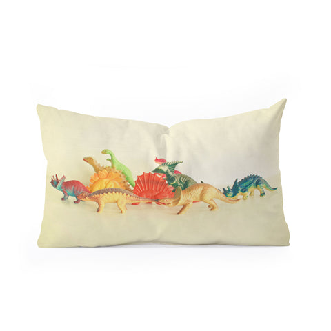 Cassia Beck Walking With Dinosaurs Oblong Throw Pillow