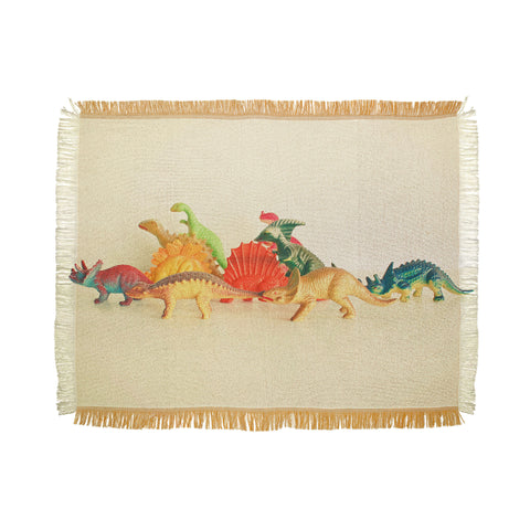 Cassia Beck Walking With Dinosaurs Throw Blanket