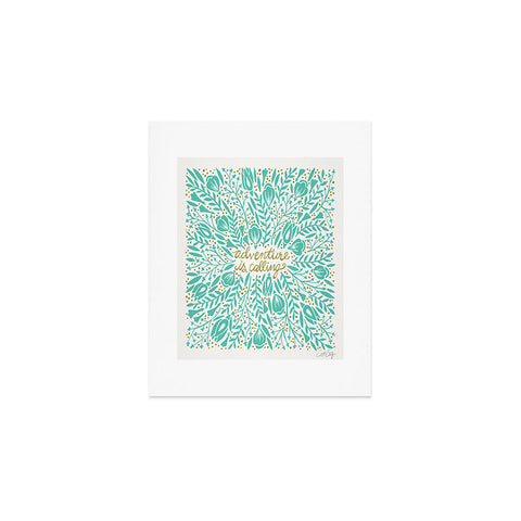 Cat Coquillette Adventure is Calling Mint Art Print