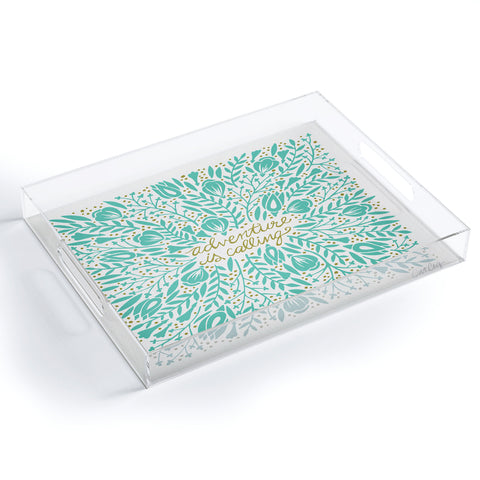 Cat Coquillette Adventure is Calling Mint Acrylic Tray