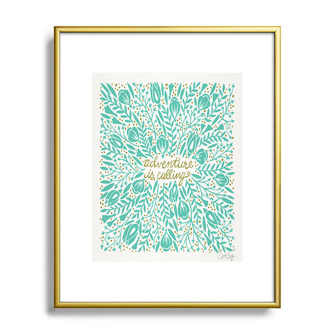 Cat Coquillette Adventure is Calling Mint Metal Framed Art Print