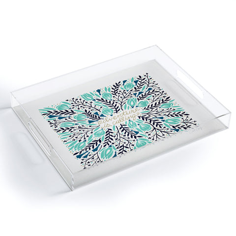 Cat Coquillette Adventure is Calling Navy Mint Acrylic Tray