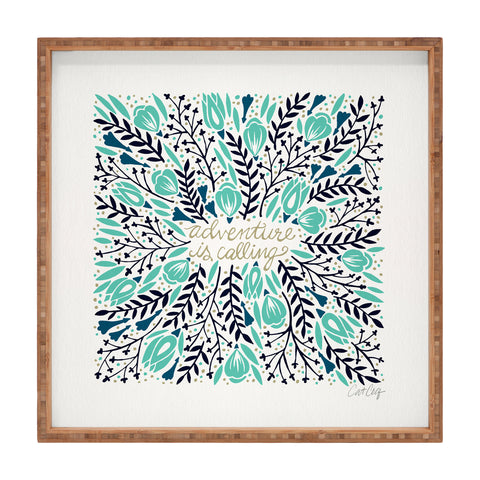 Cat Coquillette Adventure is Calling Navy Mint Square Tray