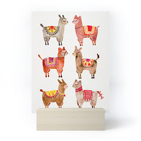 Cat Coquillette Alpacas by Cat Coquillette Mini Art Print
