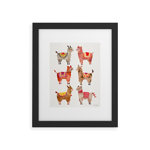 Cat Coquillette Alpacas by Cat Coquillette Framed Art Print