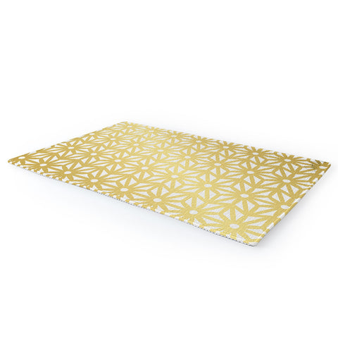 Cat Coquillette Asanoha Pattern Gold Area Rug