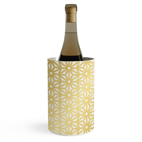 Cat Coquillette Asanoha Pattern Gold Wine Chiller