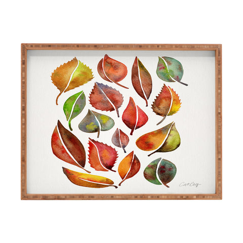 Cat Coquillette Autumn Leaf Collection Rectangular Tray