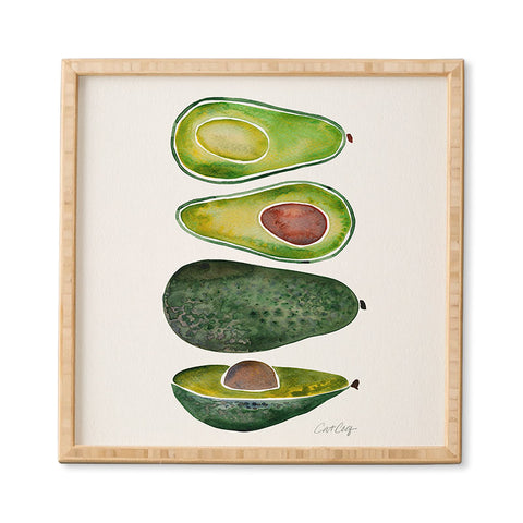 Cat Coquillette Avocado Slices Framed Wall Art