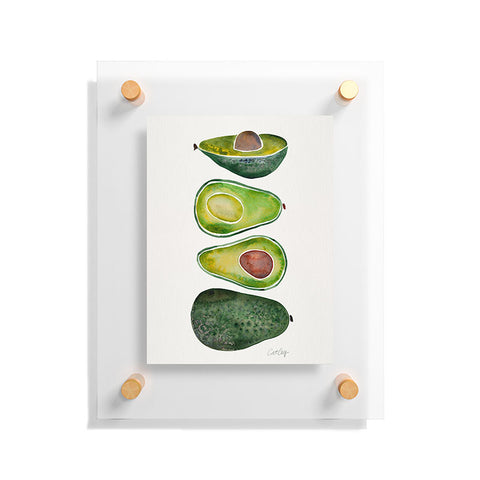 Cat Coquillette Avocado Slices 2 Floating Acrylic Print