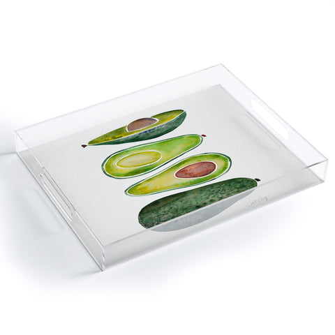 Cat Coquillette Avocado Slices 2 Acrylic Tray