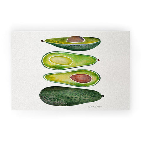 Cat Coquillette Avocado Slices 2 Welcome Mat