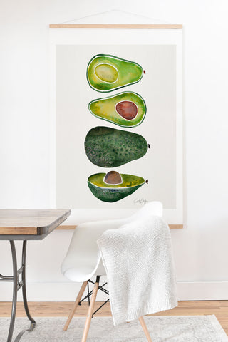 Cat Coquillette Avocado Slices Art Print And Hanger