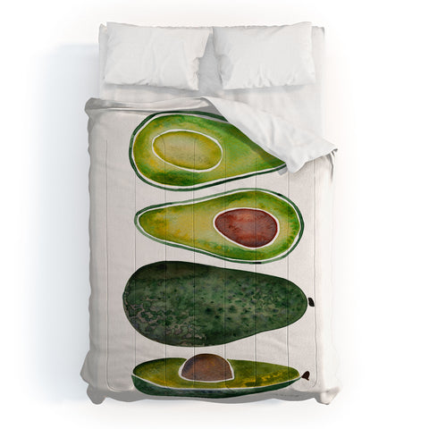Cat Coquillette Avocado Slices Comforter