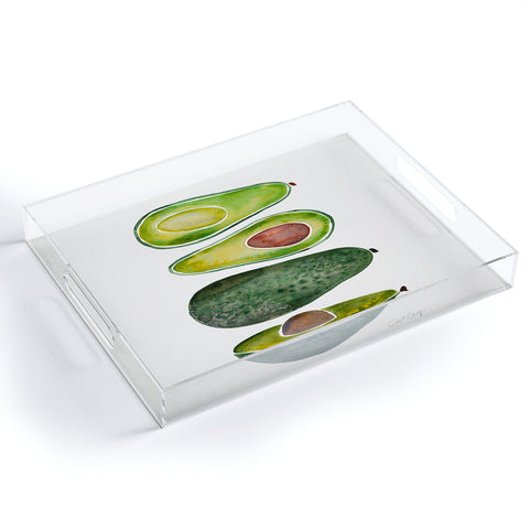 Cat Coquillette Avocado Slices Acrylic Tray