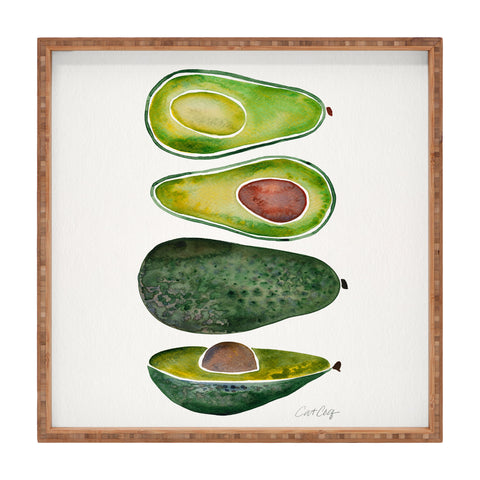 Cat Coquillette Avocado Slices Square Tray