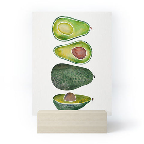 Cat Coquillette Avocado Slices Mini Art Print